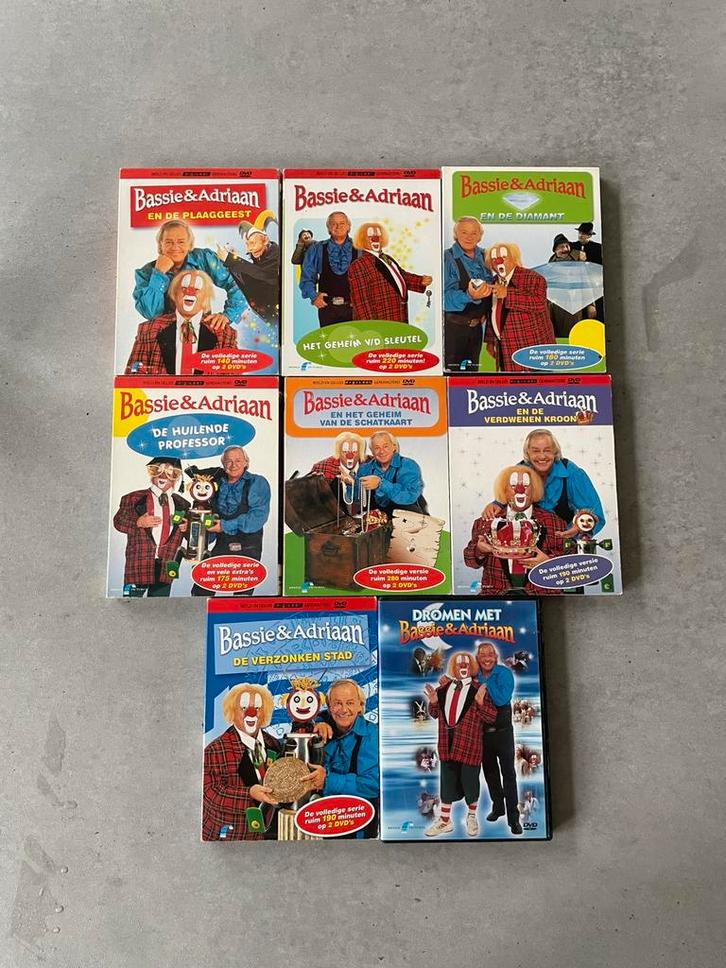 Bassie en Adriaan - DVD series Plaaggeest tm Verzonken Stad, Cd's en Dvd's, Dvd's | Kinderen en Jeugd, Gebruikt, Alle leeftijden