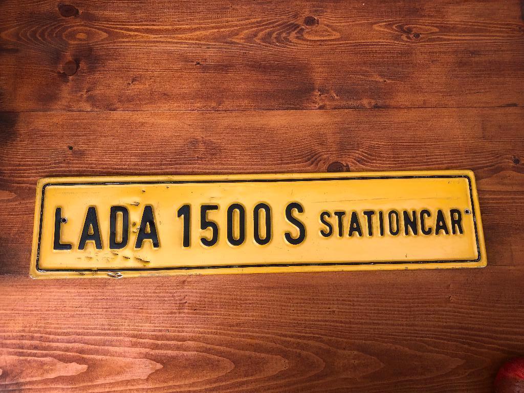 Uniek reclame bord lada 1500 s stationcar, Ophalen of Verzenden, Gebruikt, Reclamebord