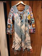 hippie jas  eigen ontwerp  natuurlijke materialen maat 48/50, Kleding | Dames, Carnaval, Maat 46/48 (XL) of groter, Nieuw, Ophalen of Verzenden