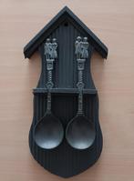 Lepelrekje met 2 tinnen huwelijkslepels, Ophalen of Verzenden