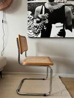 Vintage Rotan Stoel - Mid Century Design, Huis en Inrichting, Stoelen, Ophalen, Bruin, Zo goed als nieuw, Metaal