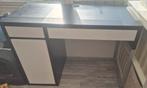 Bureau Micke Ikea wit met zwart, Ophalen, Gebruikt