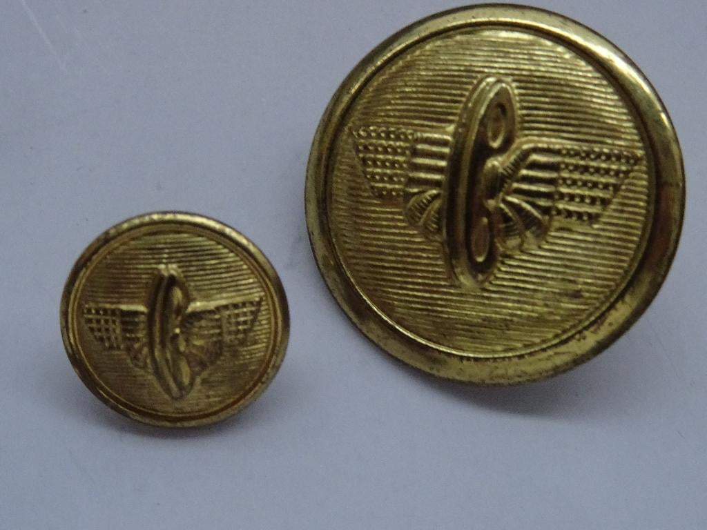 Uniformknopen Spoorwegen Joegoslavië uniform knopen, Verzamelen, Militaria | Algemeen, Landmacht, Overige typen, Overige gebieden