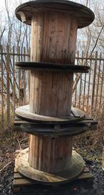 Houten haspels / tafels - Dia 120 cm, Ophalen, Gebruikt, Rond, Hout