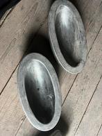 Bloempotten ovaal, Tuin en Terras, Bloempotten, Steen, Binnen, Ophalen of Verzenden, Zo goed als nieuw