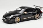 1:18 Porsche 911 (997) GT3 RS uit 2009  Zwart/Goud Norev, Hobby en Vrije tijd, Modelauto's | 1:18, Ophalen of Verzenden, Nieuw