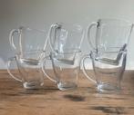 Theeglazen doorzichtig / Set van 6 glazen kopjes, Ophalen of Verzenden, Effen, Kop(pen) en/of Schotel(s), Glas
