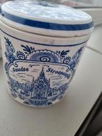 Stroopwafel pot. Delfts blauw, Ophalen, Rechthoekig