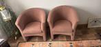 Set van 2 roze fauteuils, Twee, Overige kleuren, Ophalen of Verzenden, Zo goed als nieuw