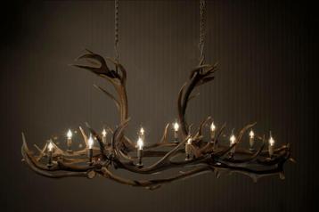 Exclusieve Handgemaakte Verlichting van echte Geweien beschikbaar voor biedingen