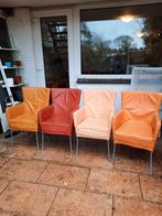 4 Leren Stoelen - Set, Huis en Inrichting, Stoelen, Ophalen