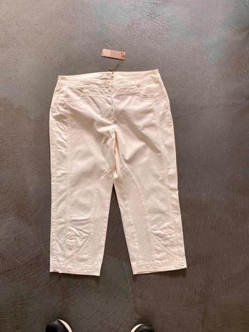 i375 Nieuw: The Barn maat 46=XL designer-broek capri wit beschikbaar voor biedingen
