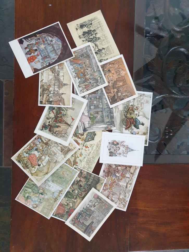 Anton Pieck Kerstkaarten - 15 stuks, Verzamelen, Ansichtkaarten | Buitenland, Ophalen of Verzenden