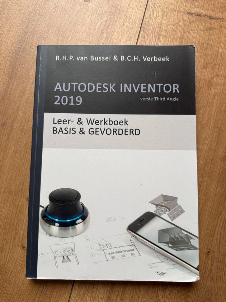 Autodesk Inventor 2019 Leer & Werkboek - Basis & Gevorderd, Boeken, Studieboeken en Cursussen, Zo goed als nieuw, Niet van toepassing