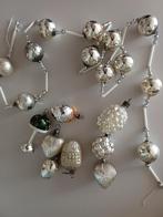 Oude kerstballen en kerstketting van glas, Diversen, Kerst, Ophalen of Verzenden, Zo goed als nieuw