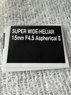 Voigtlander objectief SW Heliar 15mm 4.5, Ophalen of Verzenden, Zo goed als nieuw, Groothoeklens