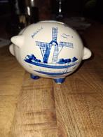 Delfs Blauw Spaarpot, Ophalen, Zo goed als nieuw, Steen, Aardewerk of Keramiek