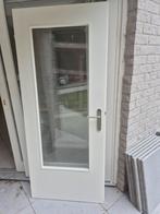 Binnendeur met glas – 197 x 83 cm, Ophalen, Gebruikt, 80 tot 100 cm, Binnendeur