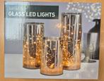 Glas met licht, Huis en Inrichting, Woonaccessoires | Kandelaars en Kaarsen, Ophalen, Zo goed als nieuw, Overige materialen, Minder dan 25 cm