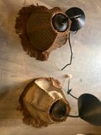 Vintage lampen met Franjes, Huis en Inrichting, Lampen | Wandlampen, Ophalen of Verzenden, Gebruikt, Stof