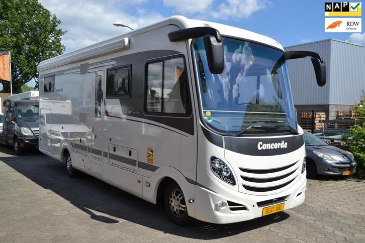 Concorde Carver 840 L - 2x Airco - Leer - Navi+Camara - Leng, Caravans en Kamperen, Campers, Bedrijf, tot en met 4, Integraal