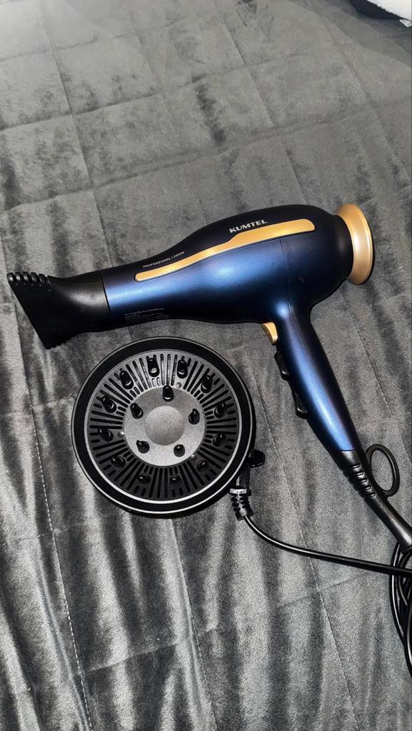 Kumtel HHD-03 Professional Ionic Hair Dryer – 2400W (New), Witgoed en Apparatuur, Persoonlijke-verzorgingsapparatuur, Zo goed als nieuw