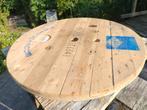 Haspel tafelblad, Tuin en Terras, Ophalen, Gebruikt, Rond, Hout