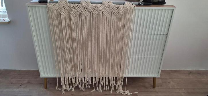 Macramee Wandkleed 90x115cm, Huis en Inrichting, Woonaccessoires | Overige, Zo goed als nieuw, Ophalen of Verzenden