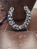 Hoefijzer met zwarte en zilveren diamantjes, Ophalen, Nieuw, Dier