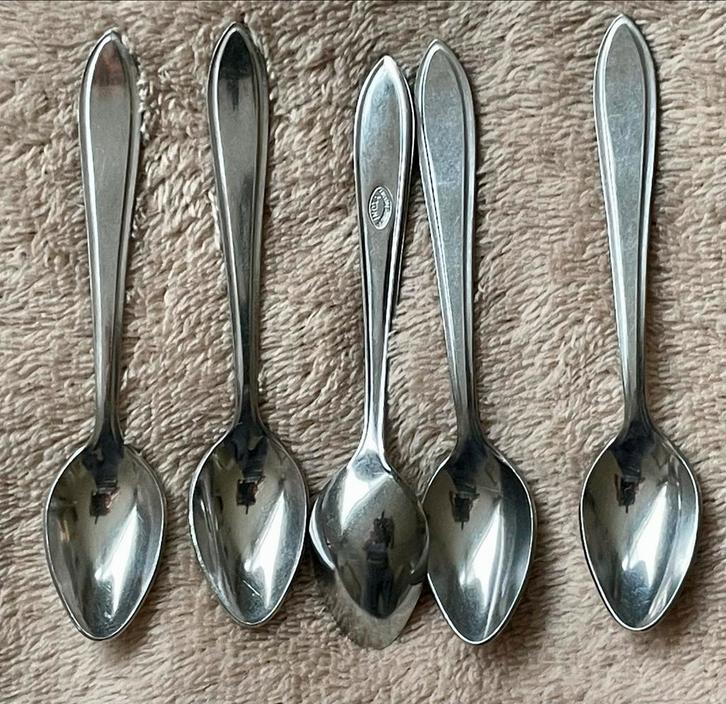 Vintage INOXA Vlekvrij Massief Lepels (5 stuks), Antiek en Kunst, Antiek | Bestek, Ophalen of Verzenden