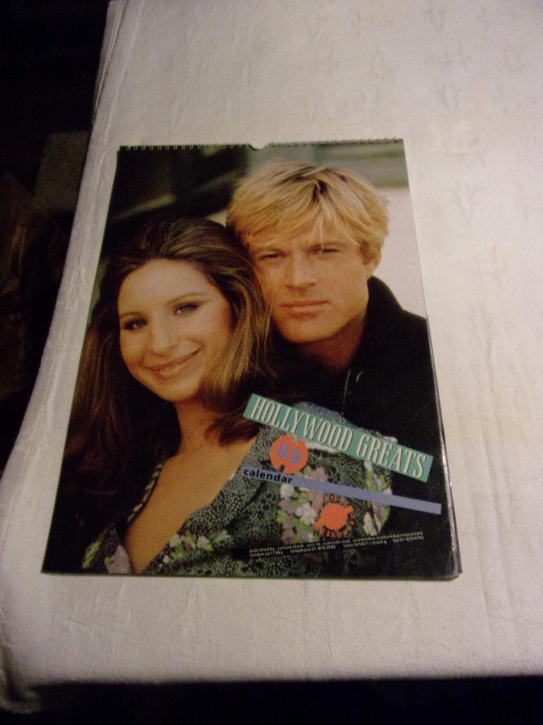 1989 HOLLYWOOD GREATS KALENDER 42X29,5CM MOOIE GROTE FOTO'S, Ophalen, Zo goed als nieuw, Overige typen