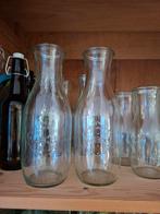 6 Weck Sapflessen 1 Liter, Huis en Inrichting, Woonaccessoires | Schalen en Manden, Ophalen, Rechthoekig, Glas