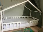 Houten Huis Bed, Ophalen, 85 tot 100 cm, Gebruikt, Lattenbodem