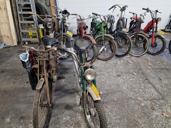 28x Oldtimer, Berini, Kaptein, Raleigh, James, Honda, Riga., Fietsen en Brommers, Brommers | Oldtimers, Overige merken, Ophalen