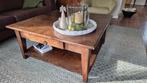 salontafel massief eiken 1x1m, Huis en Inrichting, Tafels | Salontafels, Ophalen, Gebruikt, 50 tot 100 cm, 50 tot 100 cm