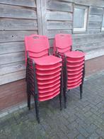 18 x stapelstoelen kantine stapelbare partij stoelen, Vijf, Zes of meer stoelen, Gebruikt, Ophalen