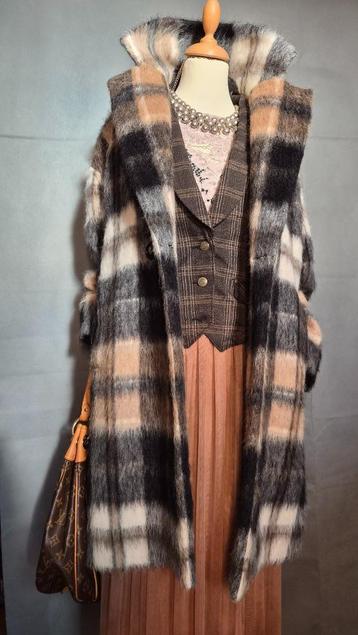 Wollen/Alpaca Jas MARELLA (Max Mara) | Ruit | Maat 34/36 beschikbaar voor biedingen