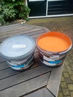 Latex muurverf oranje, Doe-het-zelf en Verbouw, Verf, Beits en Lak, Nieuw, Verf, Ophalen, Minder dan 5 liter