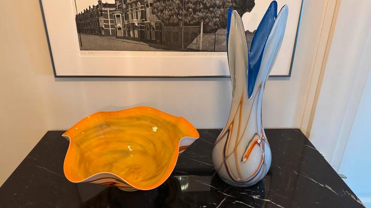 Goldan Talast Vaas & Schaal met Certificaat, Antiek en Kunst, Antiek | Glas en Kristal, Ophalen