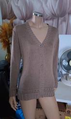 Mooi bruin gebreid vest van Canda maat M 40, Maat 38/40 (M), Bruin, Ophalen of Verzenden, Gedragen