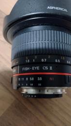 Samyang 8mm f/3.5 fisheye lens., Ophalen of Verzenden, Zo goed als nieuw, Groothoek Fisheye-lens