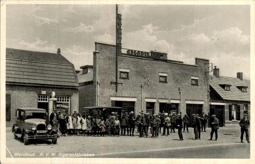 K.V.W. Sigarenfabriek Wernhout, Verzamelen, Ansichtkaarten | Nederland, Ongelopen, Noord-Brabant, Voor 1920, Ophalen of Verzenden