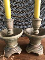 Houten Kandelaars / Stoer 2 stuks, Ophalen of Verzenden