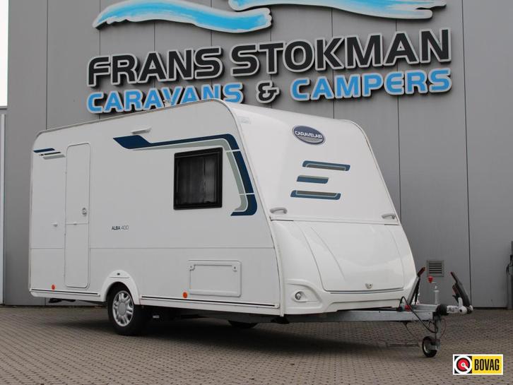 Caravelair Alba 400 inclusief mover en luifel, Caravans en Kamperen, Caravans, Bedrijf, tot en met 4, 750 - 1000 kg, Treinzit