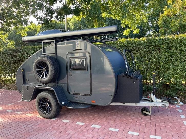 HeroCamper Columbus - Minicaravan - Compleet, Caravans en Kamperen, Caravans, Bedrijf, tot en met 2, 750 - 1000 kg, Overige, Overige merken