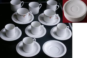 Arzberg Cannelee wit ribbel kop schotels retro vintage jaren beschikbaar voor biedingen