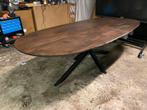 Tafel Dave 280x110 Deens ovaal matrixpoot staal b keuze, Ophalen, 200 cm of meer, Zo goed als nieuw, Vijf personen of meer