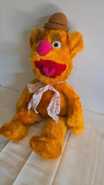 Vintage Fozzie Bear knuffel – The Muppet Show (origineel) beschikbaar voor biedingen