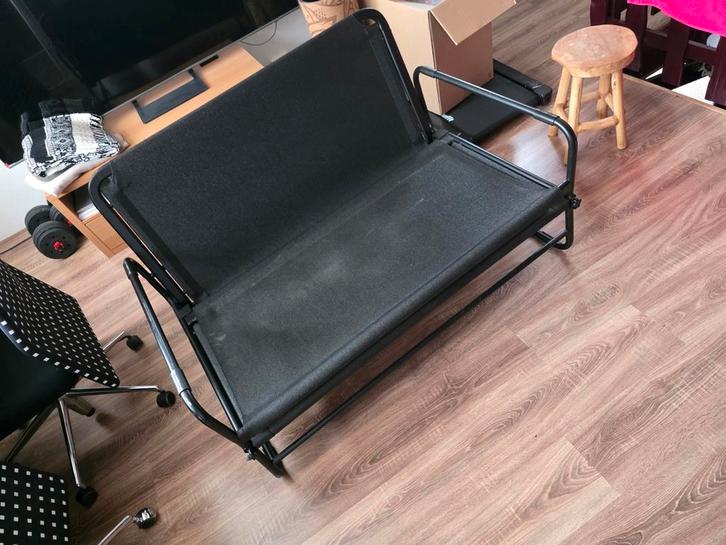 Opklapbaar logeerbed / bed-bank – geschikt voor 1–2 personen, Huis en Inrichting, Slaapkamer | Bedden, Gebruikt, Ophalen of Verzenden