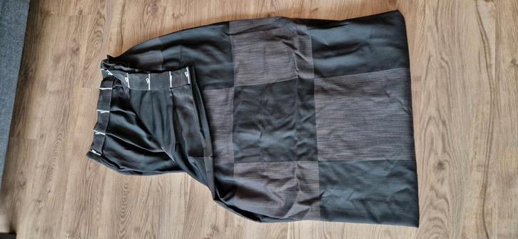 Gordijnen Karo weef/drukstof 2 stuks 2,06x1,85 (hxb), Huis en Inrichting, Stoffering | Gordijnen en Lamellen, Gebruikt, Ophalen